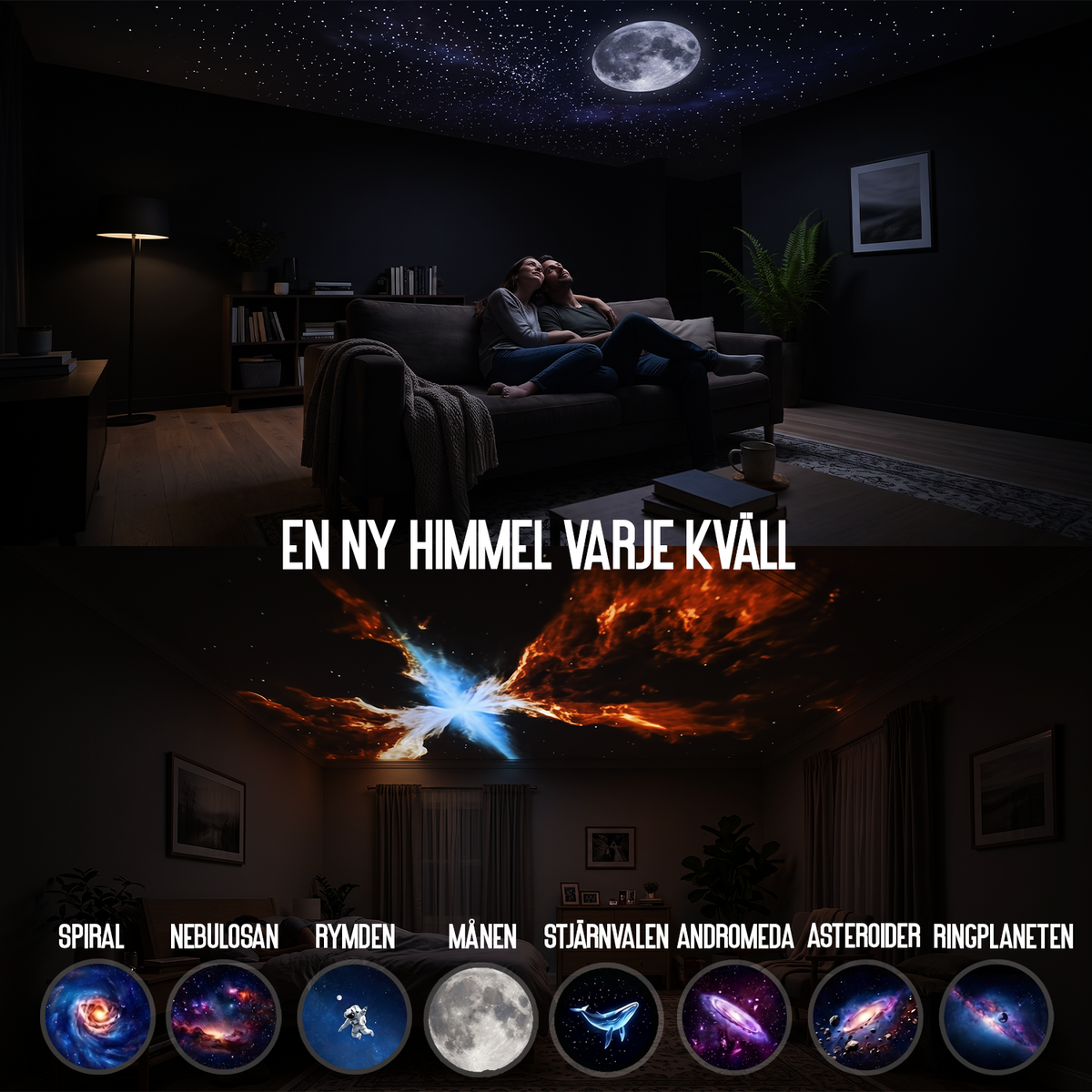 AstroGlow - Ta galaxen till ditt rum